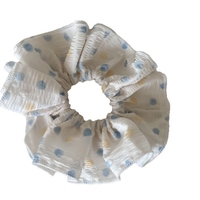 YAOYU – Nouvelle collection : Élastique à cheveux coréen style décontracté, motif vague bleue et nœud à carreaux, pour cheveux mi-longs