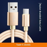 Câbles de charge rapide personnalisés de 3 pieds, 6 pieds, 10 pieds, câbles USB tressés en nylon, câble de type C pour téléphones mobiles Samsung