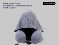 Oreiller de voyage extra large en gros pour avion, longs trajets, intimité et confort, en mousse à mémoire de forme avec housse douce pour la peau