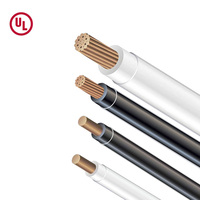 Cable eléctrico JZD UL83, cable THHN de 600V, 14, 12, 10 AWG, conductor de cobre, chaqueta de nailon con aislamiento de PVC, cable eléctrico y Cable