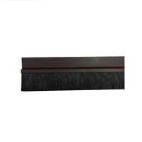 Joint d'étanchéité de porte de chambre de qualité industrielle, brosse de protection contre les intempéries en PVC, support en alliage d'aluminium, brosse en nylon, OEM personnalisable