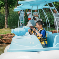 Bateau tamponneur électrique de conception la plus récente pour parc aquatique, jeu pour enfants et adultes