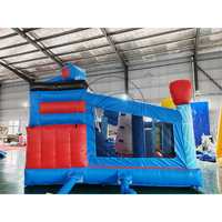 Château gonflable pour parc d'attractions pour enfants, aire de jeux extérieure, mur d'escalade, jeu de qualité commerciale en PVC, capacité 300-500 kg, respectueux de l'environnement