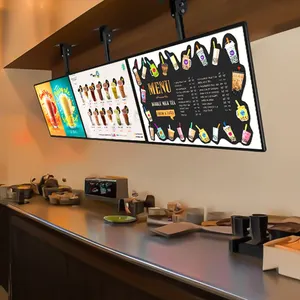 Affiche personnalisée 3d publicité led boîte à lumière affichage Pizza signe boîte à lumière rétro-éclairage menu lumineux pour boutique restaurant café