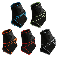 Nylon Cheville Soutien Wrap Élastique Respirant Réglable Protection Cheville Soutien Dynamique Garde Cheville Soutien Avec Sangle