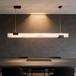 <span class=keywords><strong>Suspension</strong></span> linéaire moderne en albâtre, lampe LED de luxe en pierre pour salle à manger <span class=keywords><strong>et</strong></span> îlot de <span class=keywords><strong>cuisine</strong></span> - Product Image 4