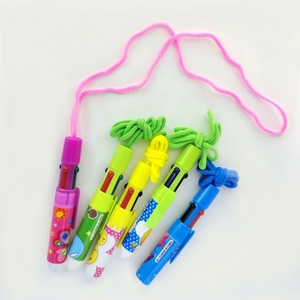 4-in-1 Multi-Color Cute Cartoon Design Retractable <b>Ballpoint</b> <b>Pen</b> 0.7mm 0.5mm Writing Orange Plastic Body Novel School Supplies - Product Image 5