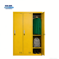Armoire en acier moderne Bo Jiao à 4 portes avec design de garde-robe pour salle de sport, école, appartement et usage domestique