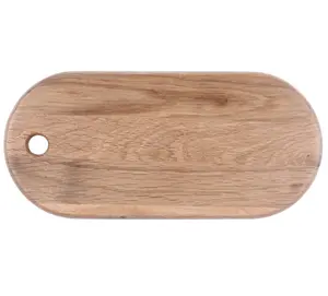 Nouveau design OEM/ODM planche à découper ovale en bois de chêne massif pour la cuisine domestique