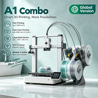 Imprimante 3D industrielle originale Bamboolab A1 Mini Combo, imprimante de bureau FDM PLA, nivellement entièrement automatique, multicolores, haute vitesse
