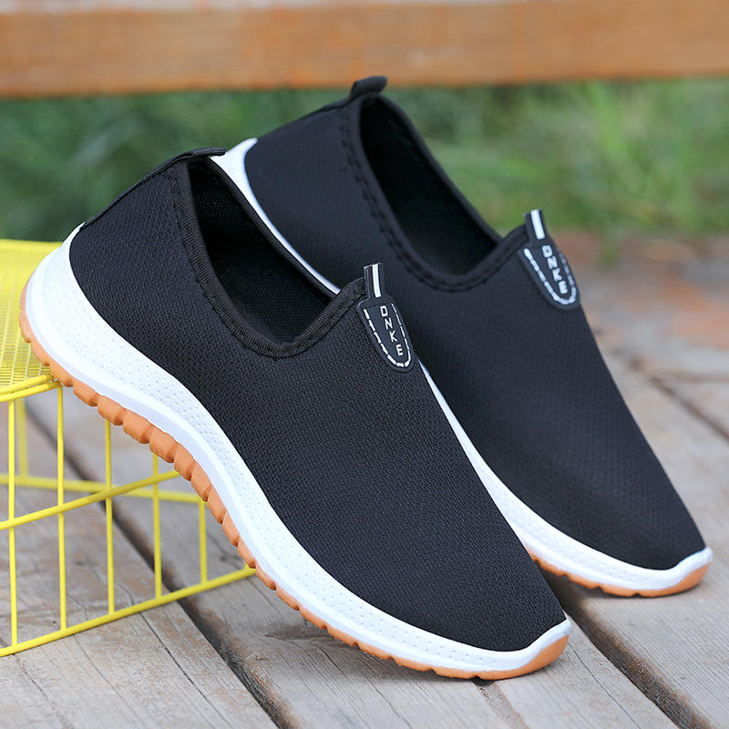 Scarpe da passeggio di mezza età e per anziani scarpe singole leggere da  uomo e da donna con tendine di manzo ispessite