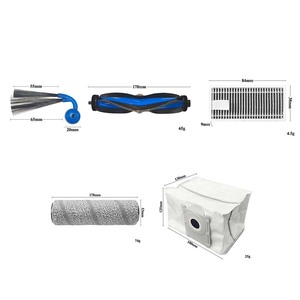Kit de Repuestos para Robot Aspirador ECOVACS <span class=keywords><strong>Debot</strong></span> X11 Pro Omni, Compatible con Cepillo Principal, Cepillo Lateral, Rodillo, Mopa, Filtro HEPA, Bolsa para Polvo, Eléctrico - Product Image 5