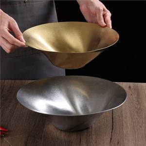 Stainless Steel Deep Plate 304 Retro Square Dish For Seafood Hot Pot Barbecue Vegetable Serving - Product Image 3