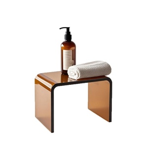 작은 발판 어린이 발판 화장실 아크릴 스툴 화분 받침대 투명 발판 욕실 디스플레이 랙 - Product Image 1