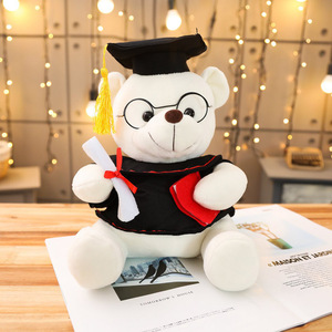 Peluche Ours Docteur avec Chapeau en Coton PP, Doublure en Maille Lavée Ultra Douce, Idéale pour Cadeaux Commémoratifs de Remise de Diplôme - Product Image 6