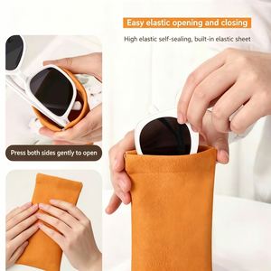 Estuche de Gafas de Sol Personalizado Grabado en Cuero Suave, Resistente al Polvo, Duradero y Ligero, Estuche de Viaje para Guardar Gafas - Product Image 5