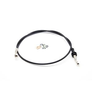 Tuyau tressé aéronautique L 110 cm avec anneaux 8-10 mm pour composants de frein à tambour de moto Modèle BRK034 - Product Image 1
