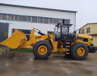 Chargeuse sur pneus frontale 676F 7 tonnes 3,5-6,5 m³ pour carrière avec pièces de rechange, godet à roche et fourche grappin à bois (compatible 655D, 660D)
