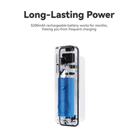 Interphone sans fil avec sonnette vidéo à double objectif 180° °   Pack de détection à vue complète avec batterie rechargeable et alimentation filaire