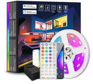 Luz LED inteligente Yangcheng RGB 5050Tuya Bt WIFI luz flexível com luz de fundo de TV decoração de quarto