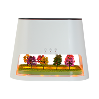Humidificateur ultrasonique 260 ml à flamme simulée, diffuseur d'arômes USB, lumières changeantes de couleur, silencieux 30 dB, pour la maison - Nouveauté 2026
