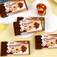 Gommes en caoutchouc souple en gros à prix abordable, design en forme de chocolat, pour enfants, fournitures scolaires, gommes mignonnes, aide aux devoirs