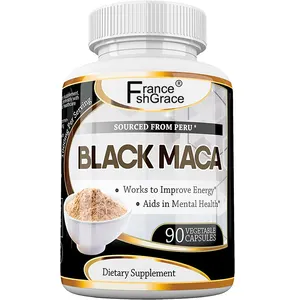 Meningkatkan energi Anda OEM Natural booster Herbal Pills suplemen makanan Maca hitam untuk pria