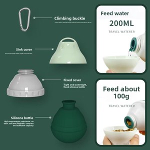 Botella de Agua Plegable de Silicona para Mascotas, Multi-Capacidad (200ml/400ml), Ahorra Espacio, a Prueba de Fugas, Portátil, para Viajes al Aire Libre - Product Image 4