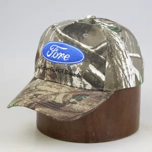 Own Factory New Durable Men Forest Camouflage 5 Panel Hunting Cap Custom Embroidered Outdoor Tree Camo Baseball Hat