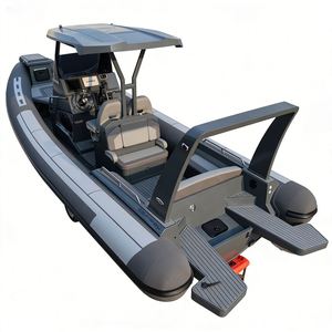 Bote RIB RHIB <span class=keywords><strong>de</strong></span> 9m Achilles Hypalon para 18 Personas con Consola en Venta, Deportivo, Reachsea, Logotipo Personalizado, Color Gris - Product Image 3