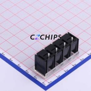 KF48S-9.5-4P Barrier Terminal Block Through hole Component (THT),P=9.5mm Connector With Cover Plate 9.5mm 1x4P Straight Pin - Product Image 2