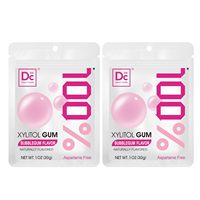 Chewing-gum au xylitol érythritol respectueux des dents bouteille de 90g emballage en vrac de boîte à saveur de pastèque et de chocolat avec gomme à café
