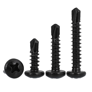 M3.5 M3.9 M4.2 M4.8 #6 #8 #10 nero 410 in acciaio inox Phillips Pan testa viti autoforanti per lamiera - Product Image 3