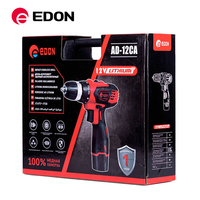 Taladros Inalámbricos con Batería de Litio y Cargador Eléctrico EDON AD-12CA