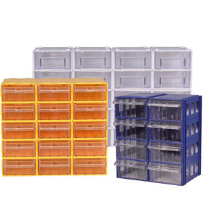 Transparent Mini Drawer Adjustable Desk Drawer Organizer Storage Organizer Bead Box Storage Small