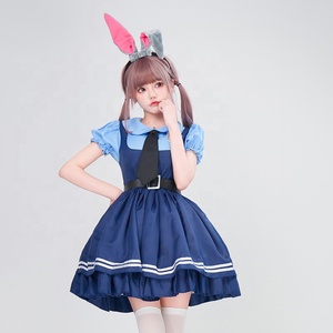 Zootopia Judy Hopps Cosplay Costume adulte lapin policier officier Halloween scène Performance tenue - Product Image 3