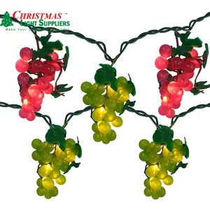 Patio string lights outdoor Deco Strand Lights LED Fruit Cluster Grape Patio String Light Set