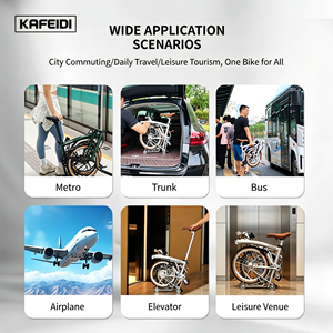 Bicicleta <span class=keywords><strong>Plegable</strong></span> K9 Mini Estilo <span class=keywords><strong>Brompton</strong></span> de 3 Pliegues |   Bicicleta de 16 Pulgadas con 9 Velocidades y Cuadro de Acero Cromado |   Bicicleta <span class=keywords><strong>Plegable</strong></span> Ultraligera y Portátil para Adultos - Product Image 3