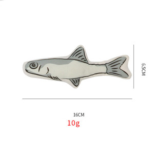 Hot Selling Wholesale Catnip <b>Cat</b> Toys Canvas Fish Style <b>Plush</b> Kitten Chewing Toy Wear-Resistant Interactive Pet Supplies - Product Image 2