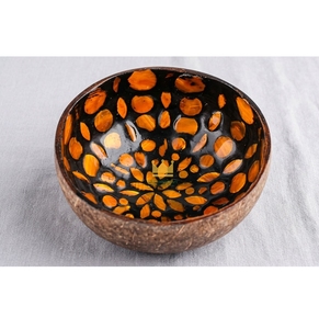 Premium Inlaid Mother of Pearl Coconut Bowls Natural Organic Vegan Salad Bowls Handcrafted Vietnamese <b>Lacquerware</b> - Product Image 1