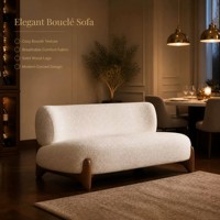 Chaises et tables pour restaurant, café, salon, ensemble de canapés, bancs en bouclette crème, table en marbre blanc, piédestal doré, pour café commercial