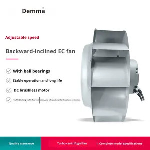 Ventilateur de refroidissement pour armoire électrique Demar, turbine centrifuge EC <span class=keywords><strong>Vortex</strong></span>, industriel, 380V, silencieux, montage vertical, FLW.E6E-133.60AP - Product Image 3