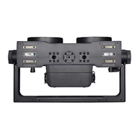 Projecteur LED extérieur étanche IP65 double tête 200W haute luminosité RGBW avec contrôle DMX512 pour effets d'ambiance et éclairage événementiel à température de couleur