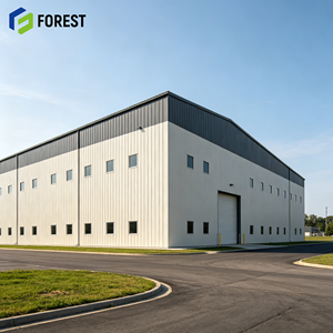 Almacén de Acero Estructural Prediseñado de Alta Capacidad de Carga, Depósito de Almacenamiento Prefabricado de Alta Resistencia - Product Image 1