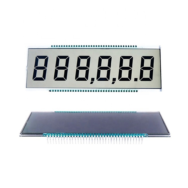 Best Price 6 Digit 7 Segment 137*47mm 3V TN Transparent LCD Display Module With Good Display Board for Fuel Dispenser