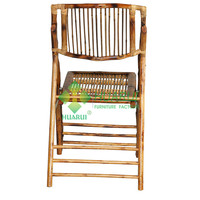 Chaise de salle à manger naturelle chaise pliante en bambou à vendre