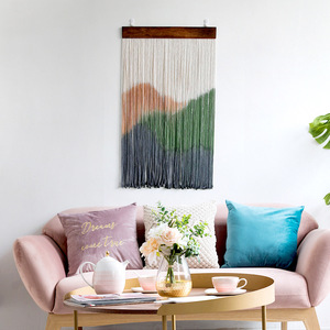 <span class=keywords><strong>Tapiz</strong></span> bohemio de macramé para pared, <span class=keywords><strong>tapiz</strong></span> de hilo para decoración de dormitorio y sala de estar, 50*80cm - Product Image 3