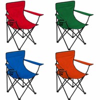 Chaise de camping pliable avec porte-gobelet, logo personnalisé OEM, chaise d'extérieur légère en métal pour la plage, le pique-nique, la pelouse, vente en gros