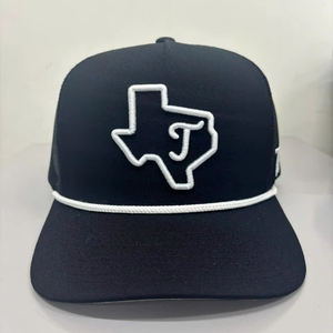 3D Logo Brodé 5 Panneau Casquette de Camionneur Bord Incurvé Vietnam Usine Premium Gorras Noir Chapeau de Golf Maille Chapeaux de Camionneur Personnalisés - Product Image 1