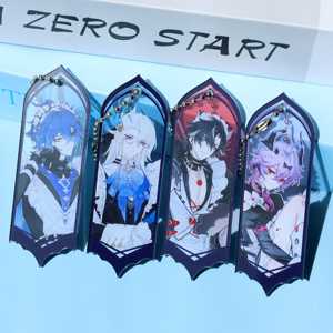 Llavero de acrílico OEM ODM de <span class=keywords><strong>Genshin</strong></span> <span class=keywords><strong>Impact</strong></span> con personajes de anime Flins Wriothesley Neuvillette, hecho en China - Product Image 1